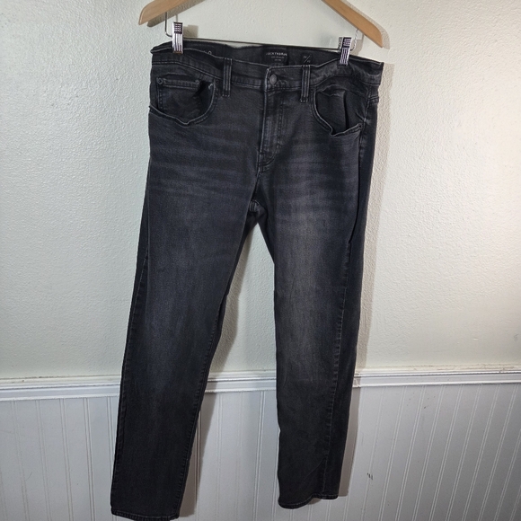 Men’s Lucky Brand 110 Slim Fit Burnout Black Denim Jeans Size W33 L32 - Picture 3 of 14